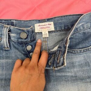 Abercrombie & Fitch Light Blue Denim Overalls